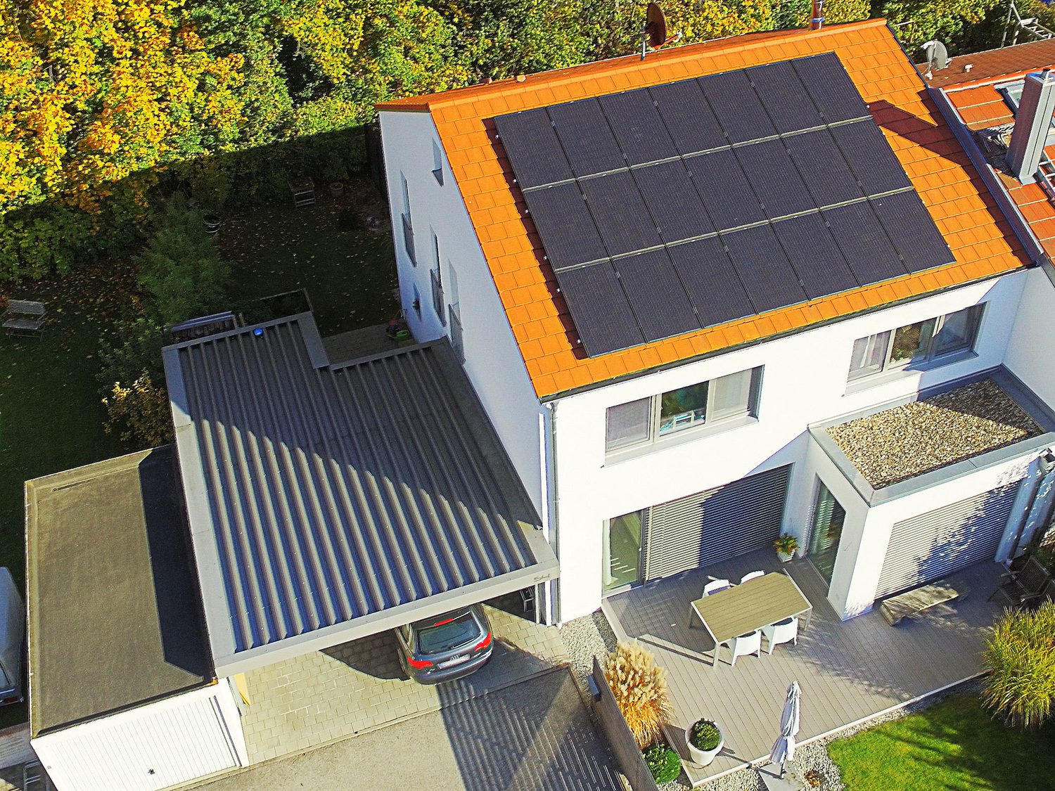 Photovoltaikanlage auf dem Wohnhausdach